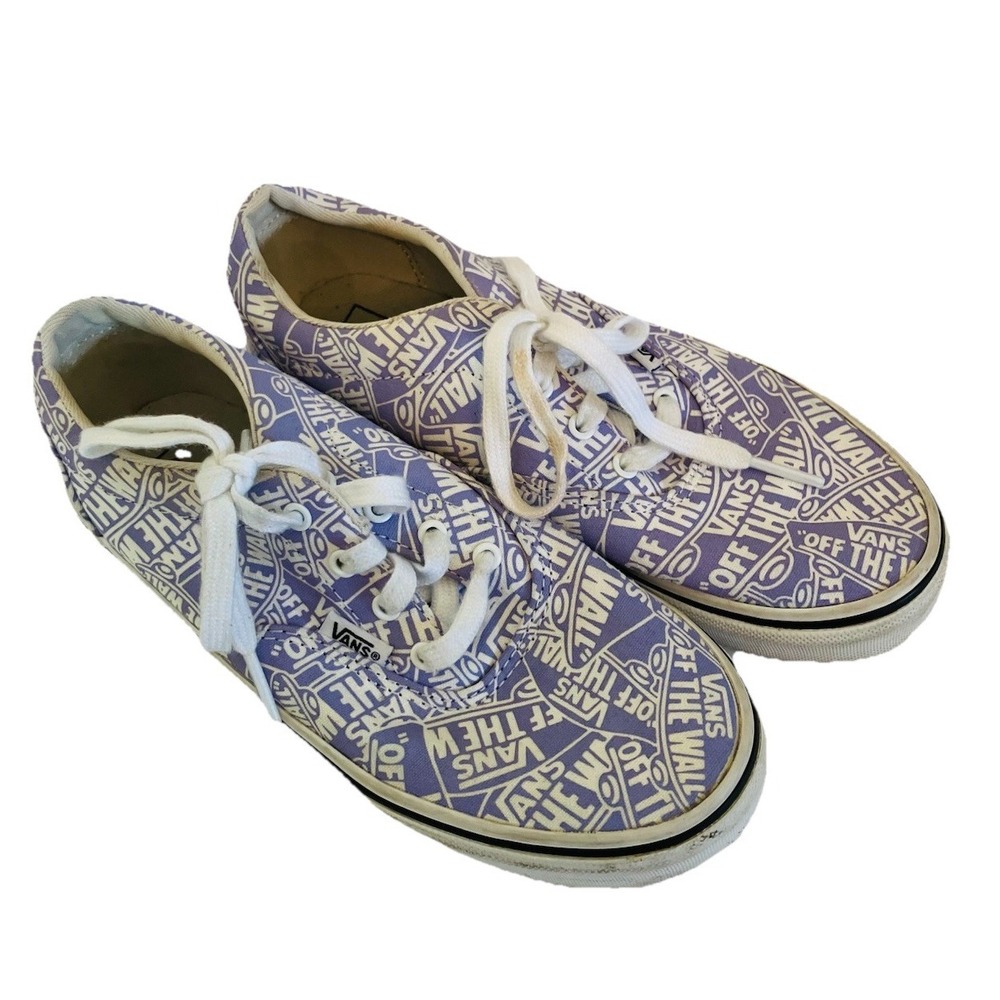 Vans Missy Shoes  Purple Sneakers Skate Girls  Size 3 Logo Lace Up